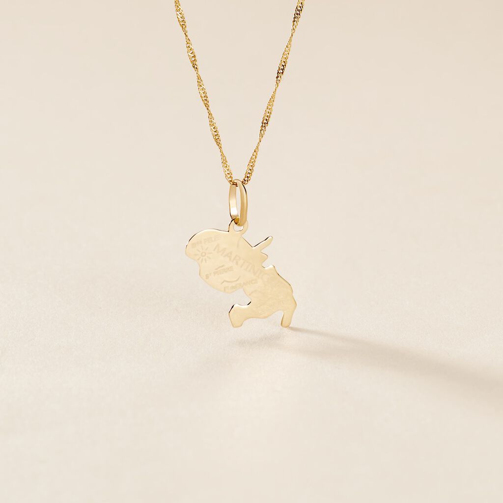 Pendentif Gaietana Martinique Or Jaune