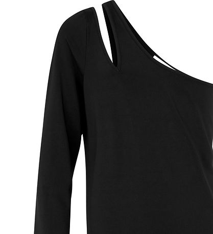 Rosemunde Kleid - One Shoulder - Schwarz