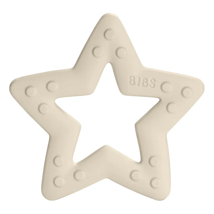 Bibs Anneau de dentition Etoile | Ivoire