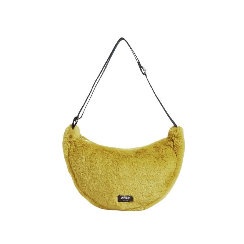 Sac bandoulière 30 cm en fausse fourrure Foxie