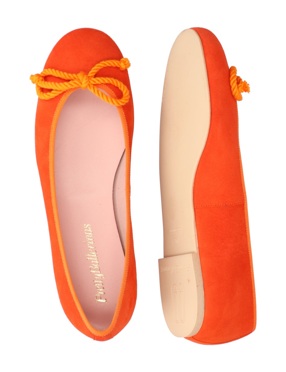 Veloursleder Ballerina