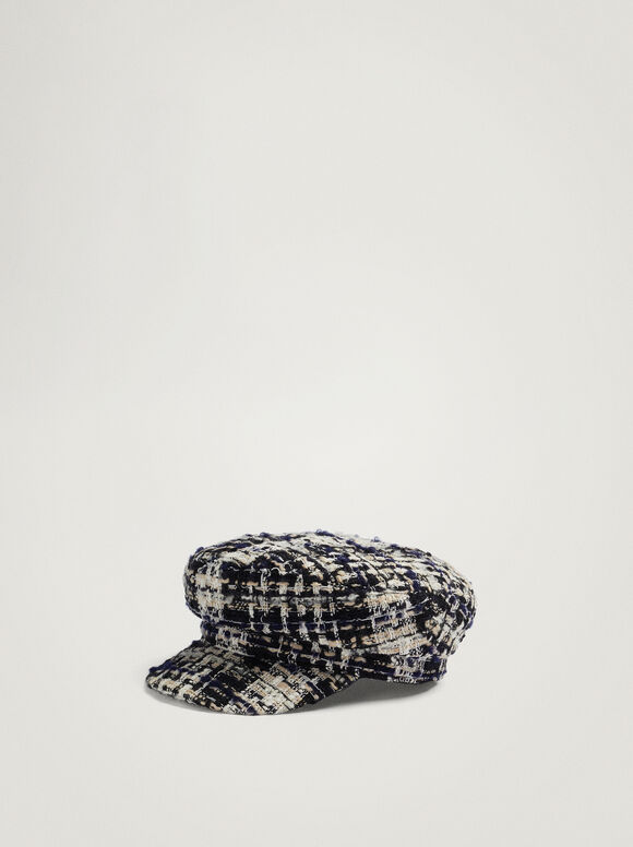 Gorro de marinheiro com efeito tweed - Multicolorido