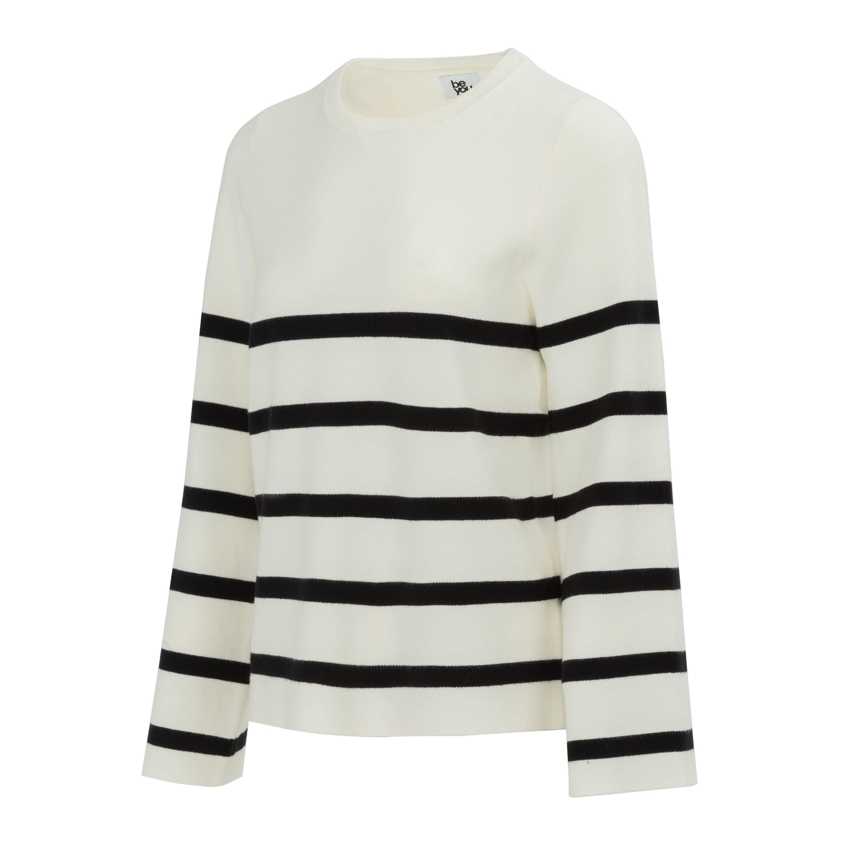 Be You Women Stripe Long Sleeve Jumper