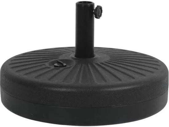 Dalle circulaire à lester pour parasol de jardin - Noir