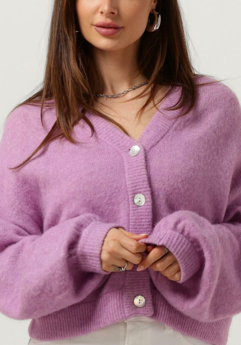 MSCH COPENHAGEN paarse msch copenhagen trui mschpetrinelle hope cardigan