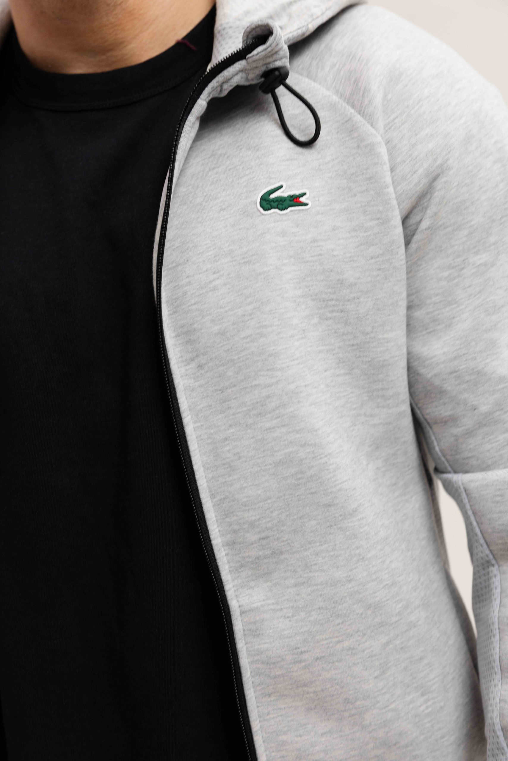 Lacoste Sport Hooded Trainingspak Heren Grijs