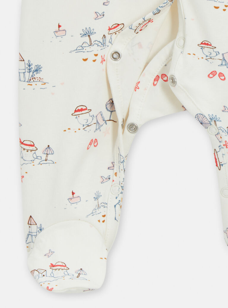 Grenouillère à motif moineaux