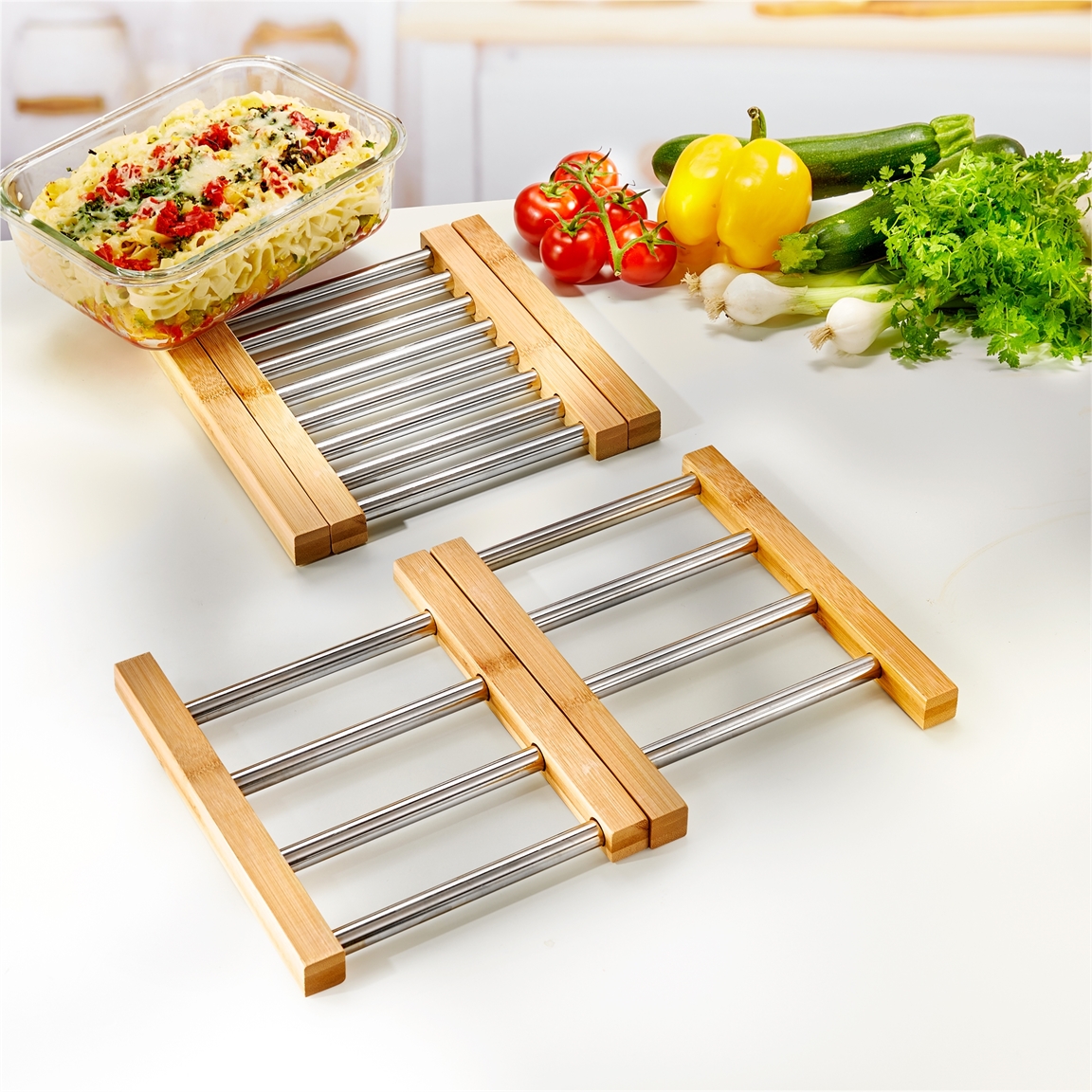 Dessous plat bambou/inox