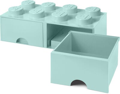 LEGO Oppbevaringsboks med Skuff 8, Turkis