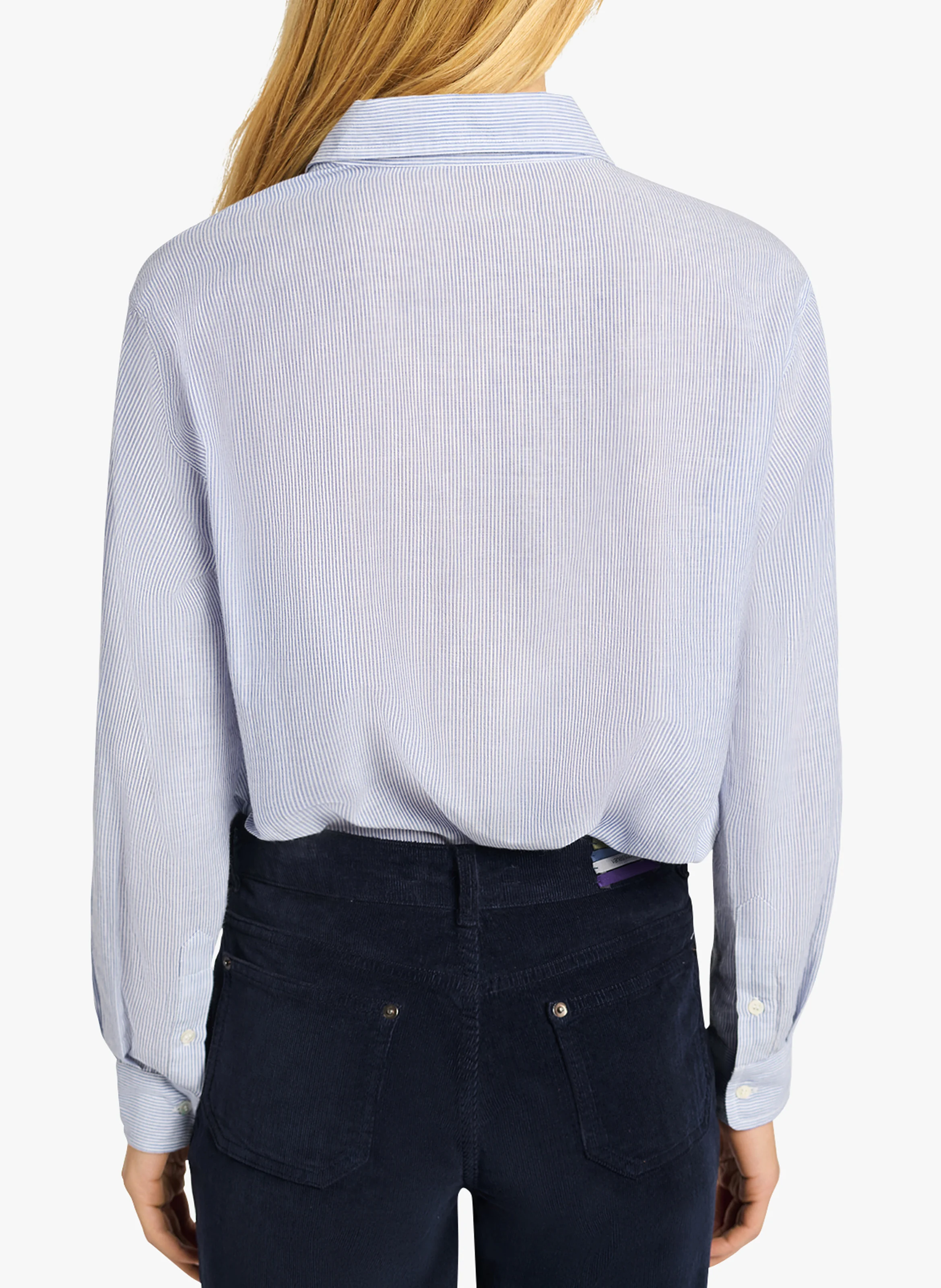 DRUYAT - Chemise col classique à rayures en coton | Multicolore