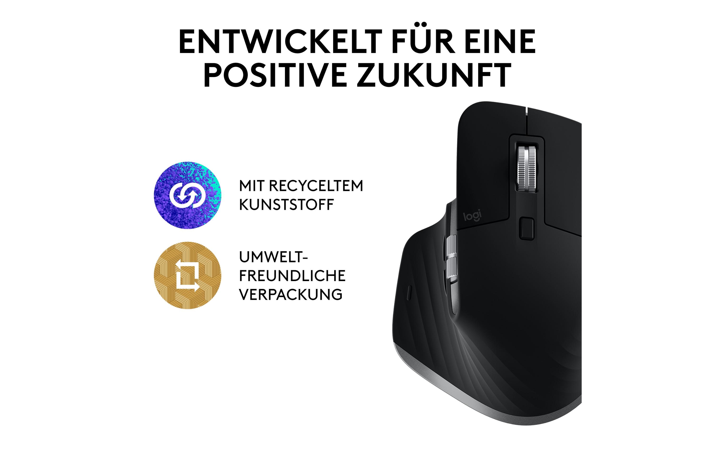 Maus MX Master 3S for Mac space greyFür Mac optimierte Präzisionsmaus mit «Logitech Flow»-Technologie