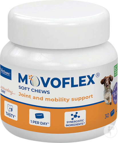 Movoflex Soutien Aux Articulations Et À La Mobilité Chien M 15-35kg 30 Pièces