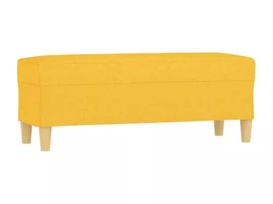 Banc Jaune clair 100x35x41 cm Tissu