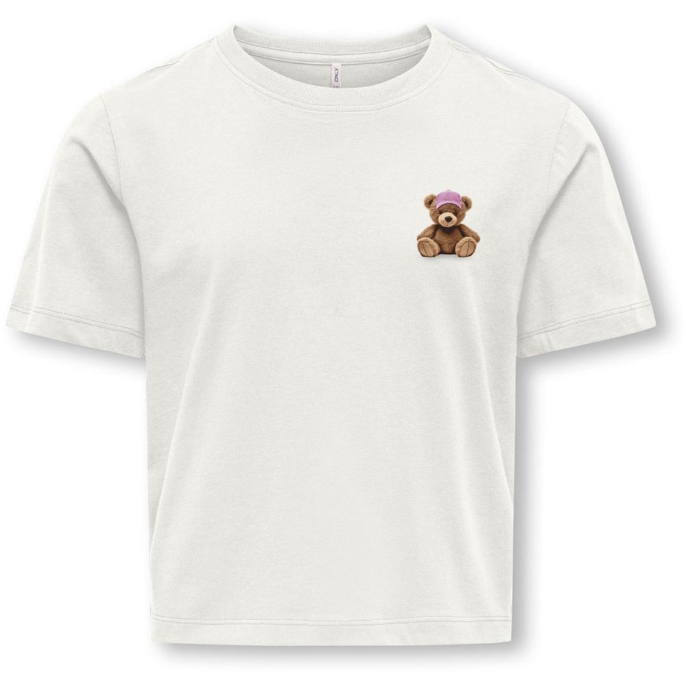 Køb kids ONLY Cloud Dancer Teddy Cap Kogrex S/S Printed Top Jrs