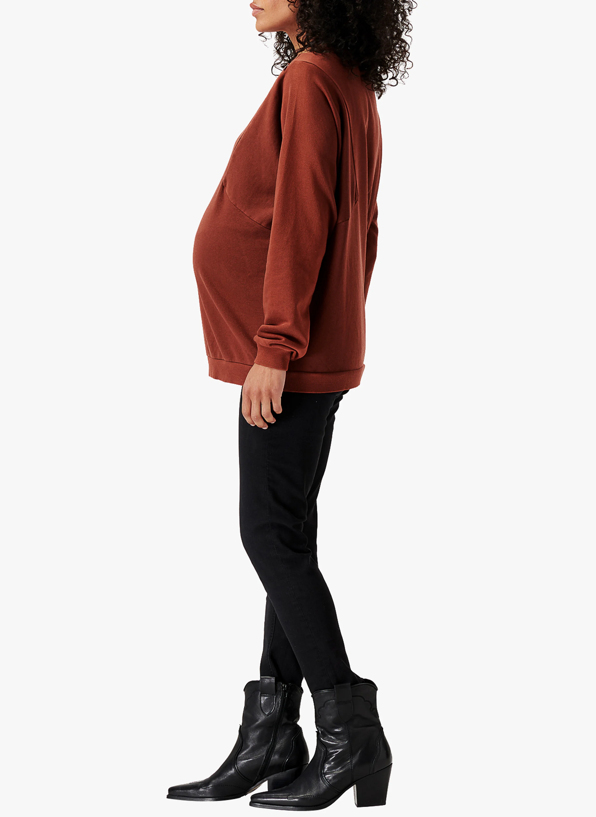 PONCA - Pull-over de grossesse et d'allaitement | Marron