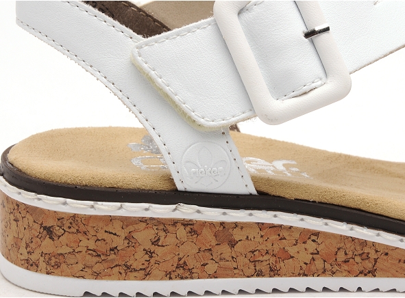 Rieker nu pieds plats femme v3660 beige
