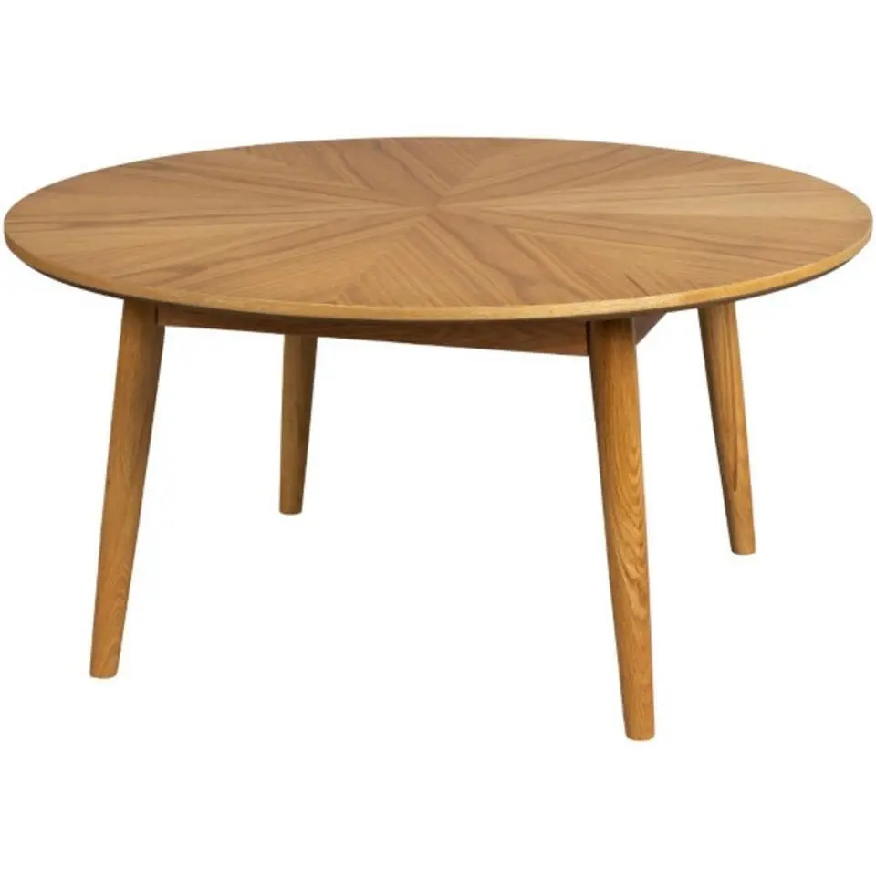 Housecraft Fabio Salontafel Rond Hout 80x80 cm Naturel