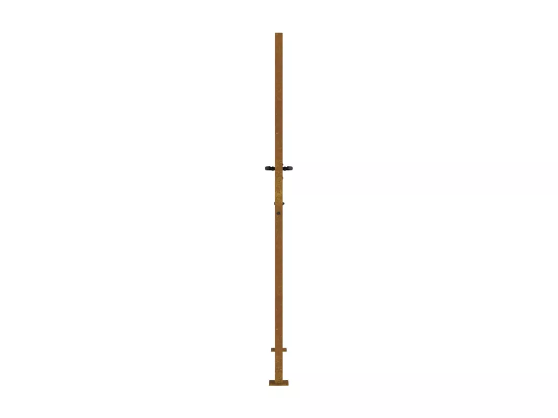 Portail de jardin 105x180 cm acier corten conception d'herbe
