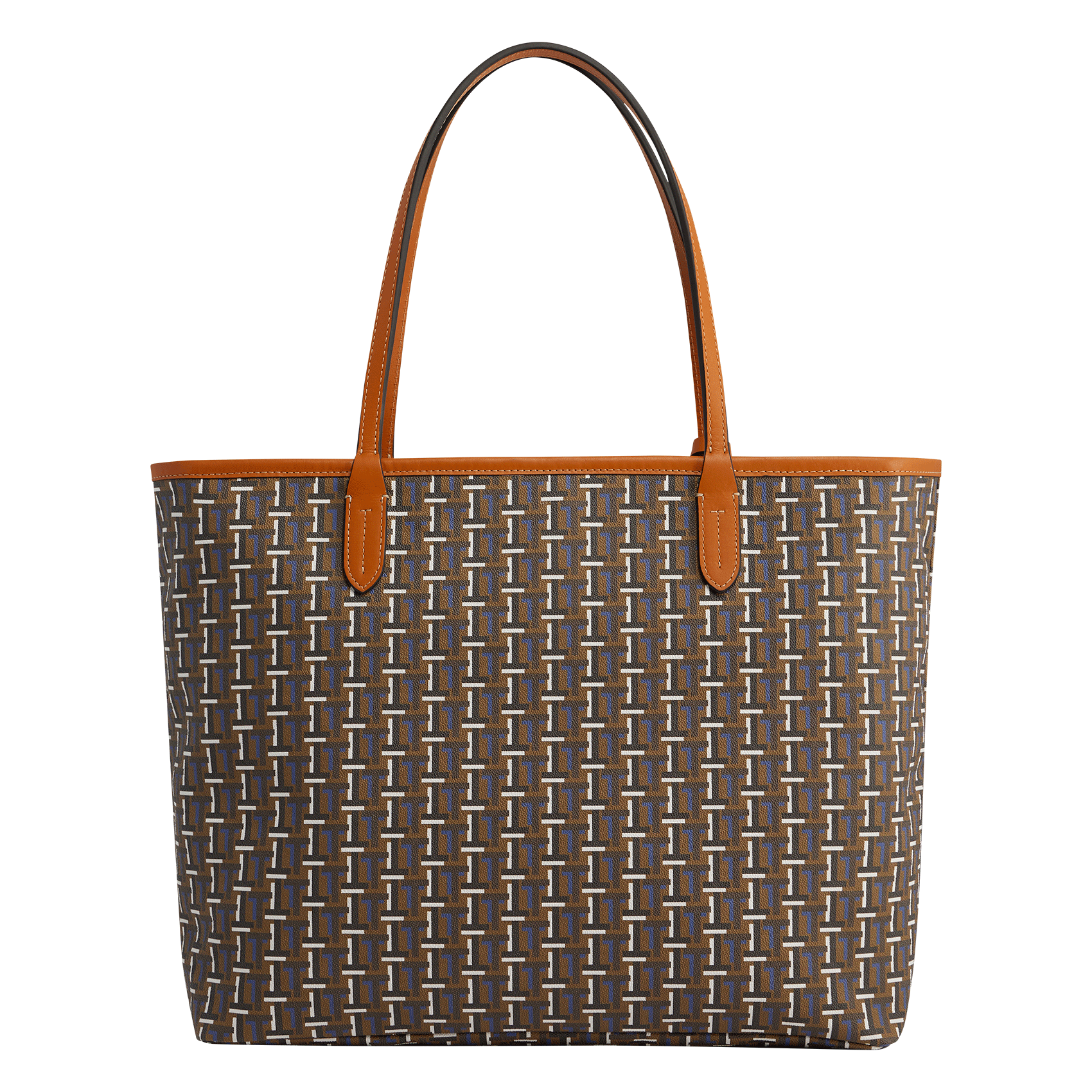 CAMILLE - Cabas imprimé en toile| Marron