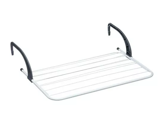 Séchoir à suspendre extensible - Blanc/Gris - 7 m