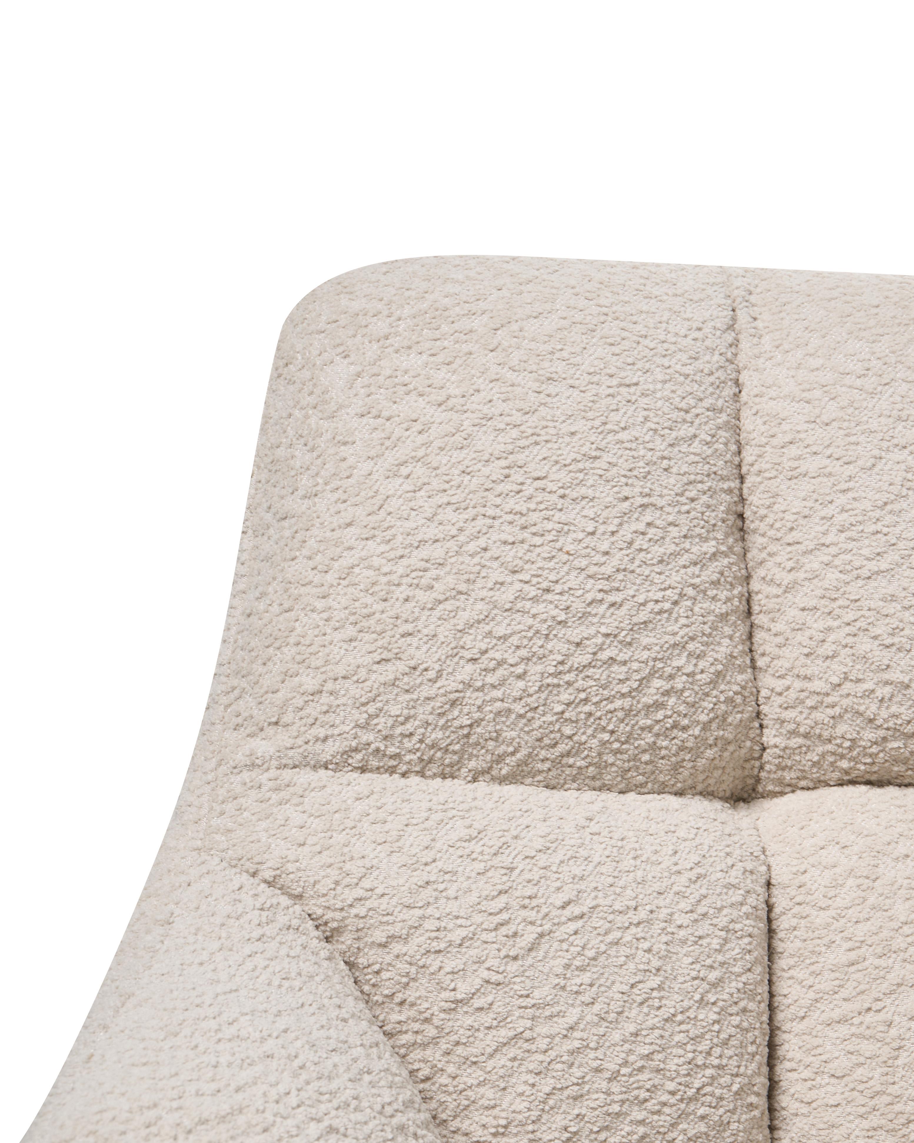 Bureaustoel PALMDALE Bouclé Lichtbeige