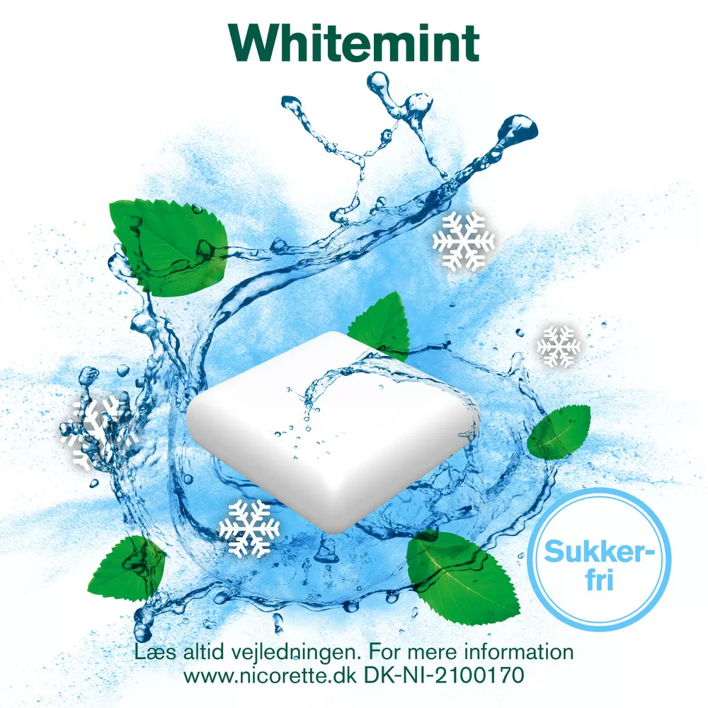 Nicorette tyggegummi (Whitemint), 2mg - 30 stk