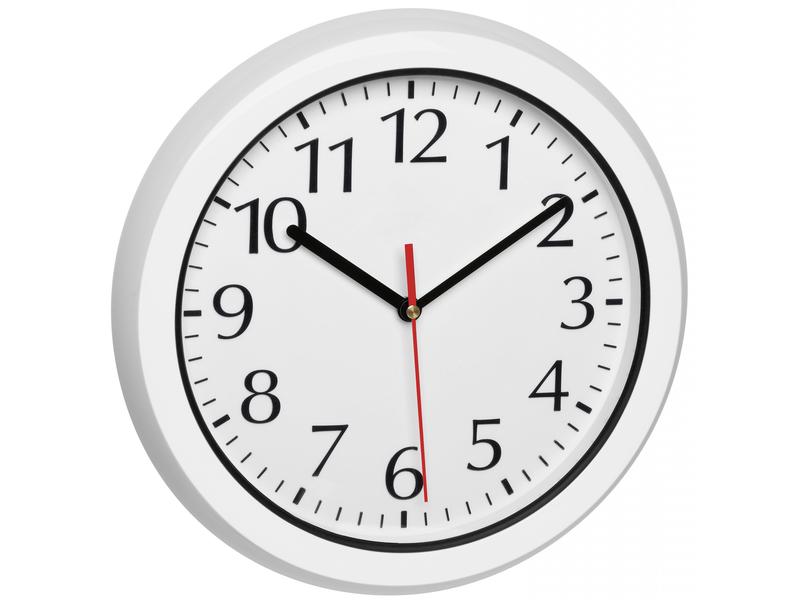 TFA Dostmann Gartenuhr Outdoor Ø 30.5 cm, Weiss Analoge Funk-Wanduhr