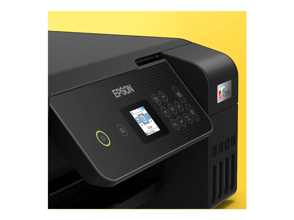Epson EcoTank ET-2871 - Multifunktionsprinter - farve - blækprinter - ITS - A4 (medie) - op til 10 spm (udskriver) - 100 ark - Wi-Fi, USB - sort