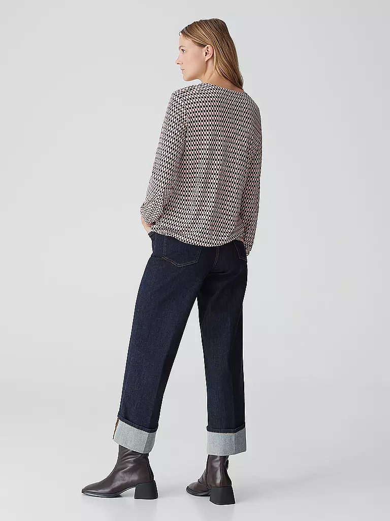 OPUS Blusenshirt SANNAH TRADITION rosa