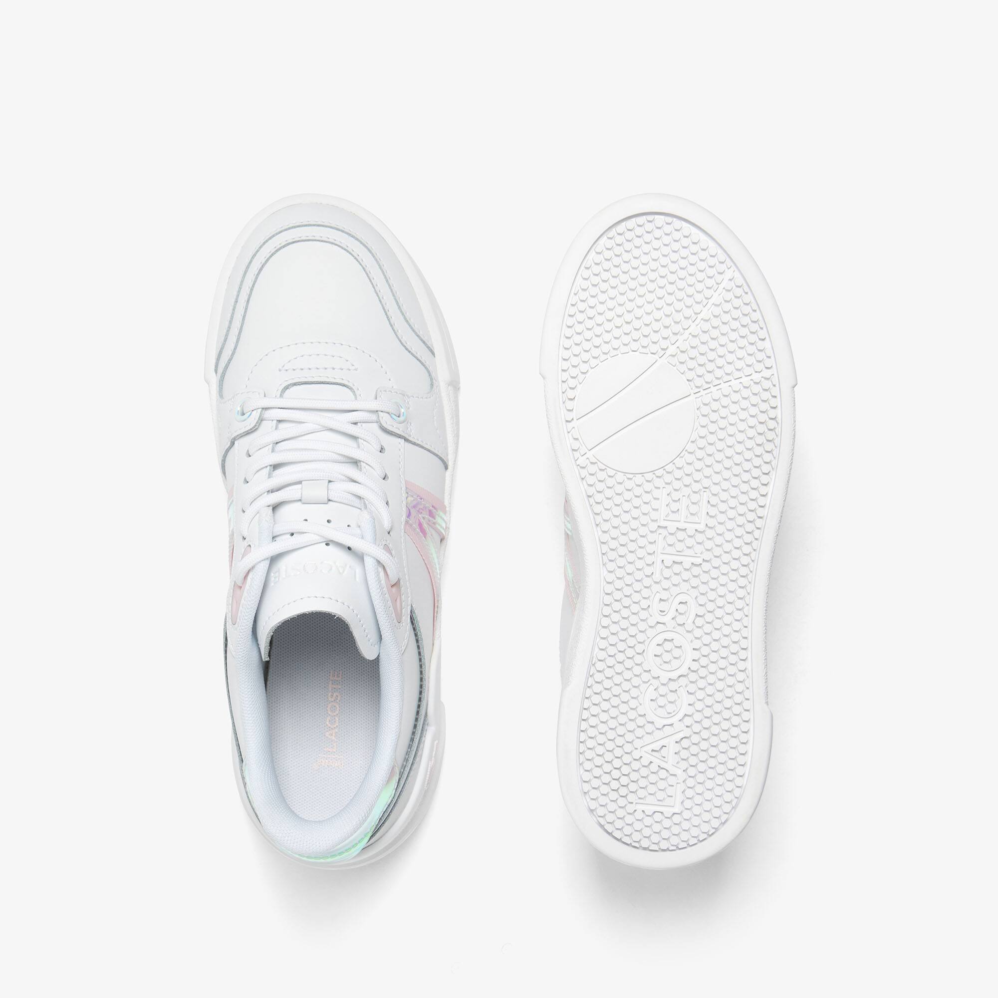 Damen-Sneakers L002 EVO aus Leder Sneakers - Weiss - Lacoste - Damen