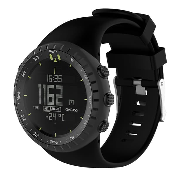 INF Klokkereim til Suunto Core i sort TPU