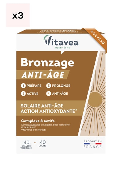 Cure anti-âge & bronzage - Vitamines & minéraux - 3 x 40 jours