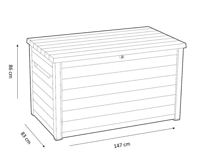 Keter hyndeboks Ontario XXL – 870L