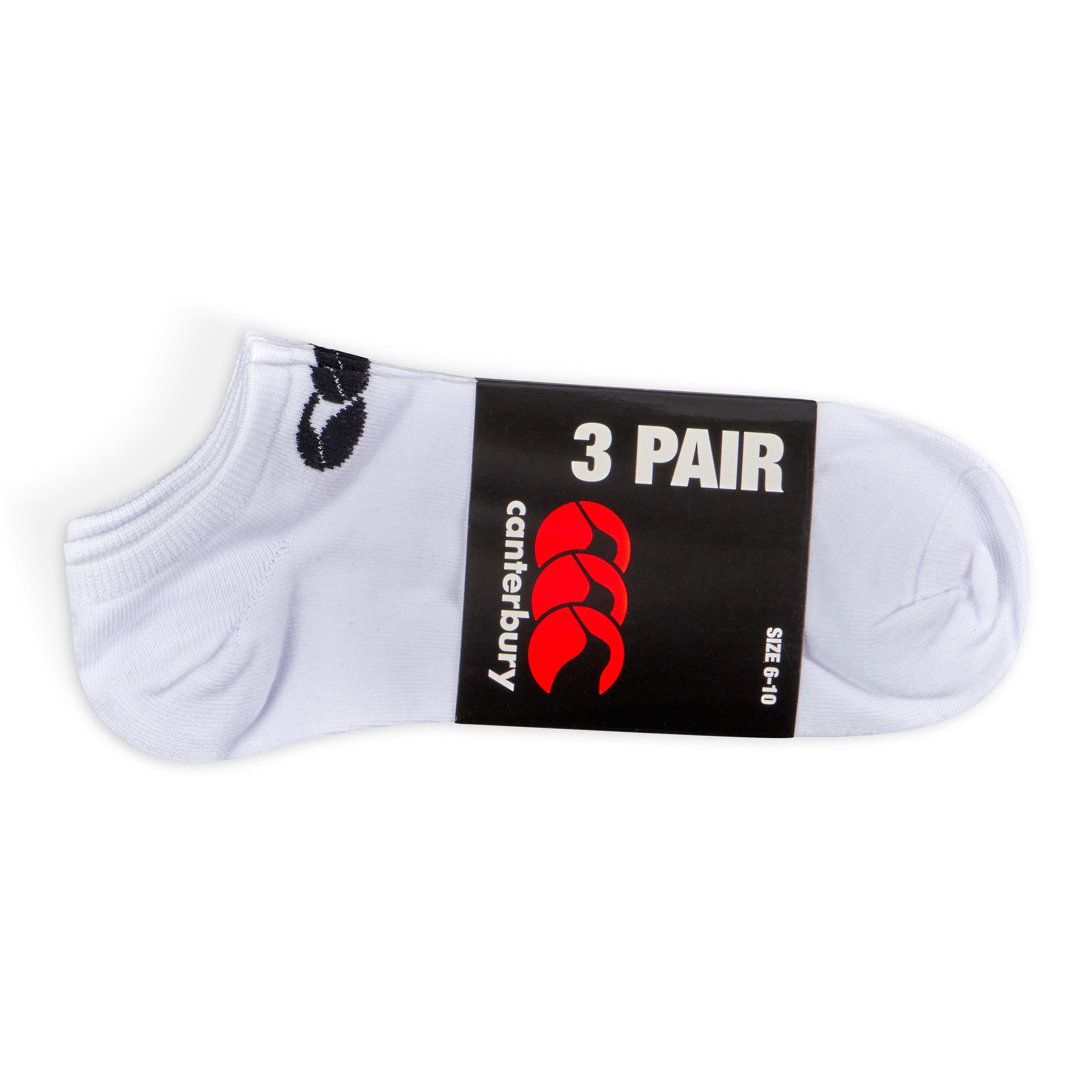 Canterbury Unisex Trainer Liners 3 Pack