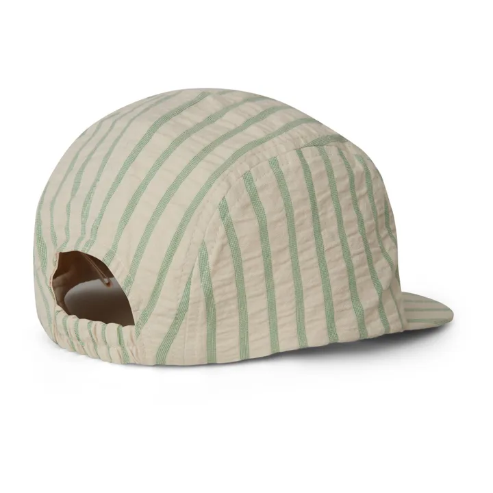 garbo&friends Casquette Rayée Seersucker | Vert