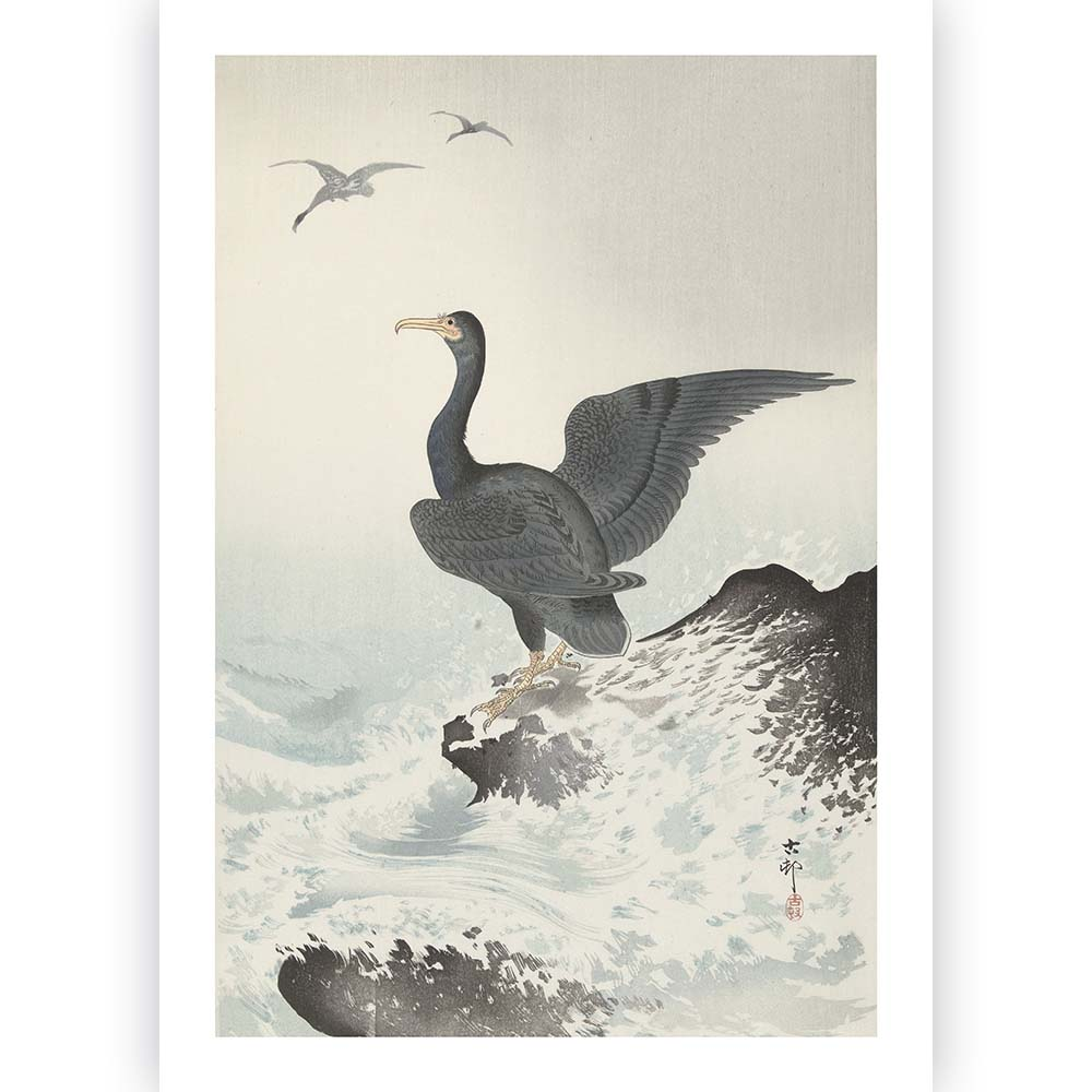Poster Ohara Koson - Great Cormorant 30x45 cm