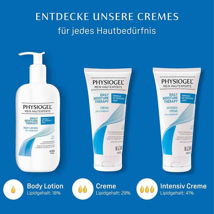 Physiogel Daily Moisture Therapy Intensiv Creme für normale bis trockene Haut, 100 ml