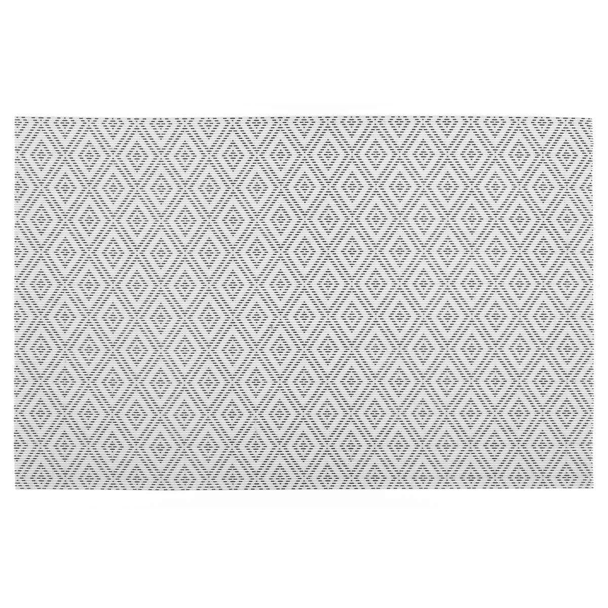 SET TABLE GEO BLANC 45X30CM