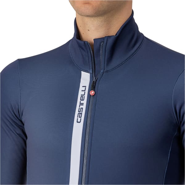 Maillot vélo CASTELLI MAILLOT ENTRATA THERMAL BLEU/GRIS