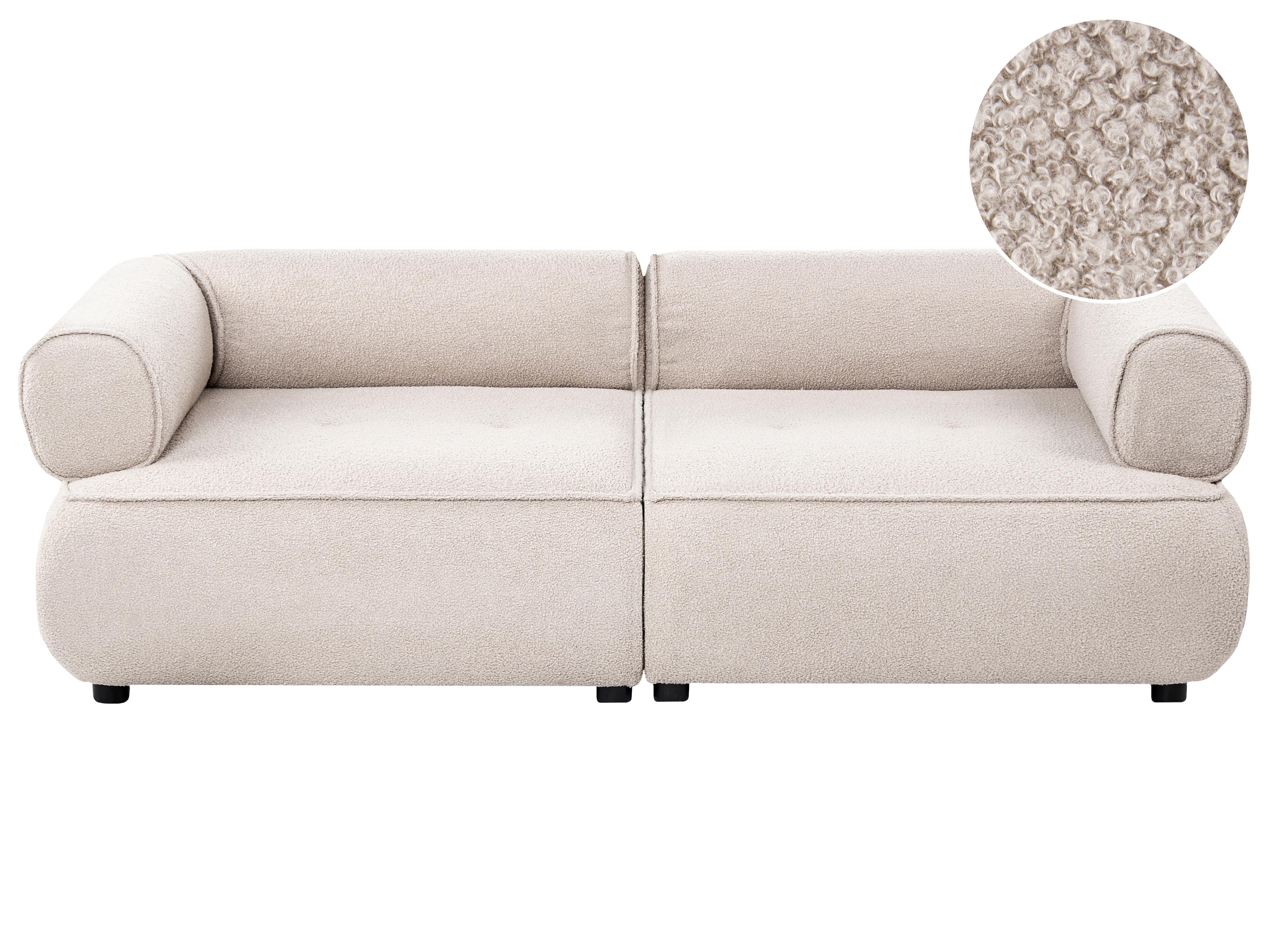 Bank 3-zits SALLA Bouclé Beige