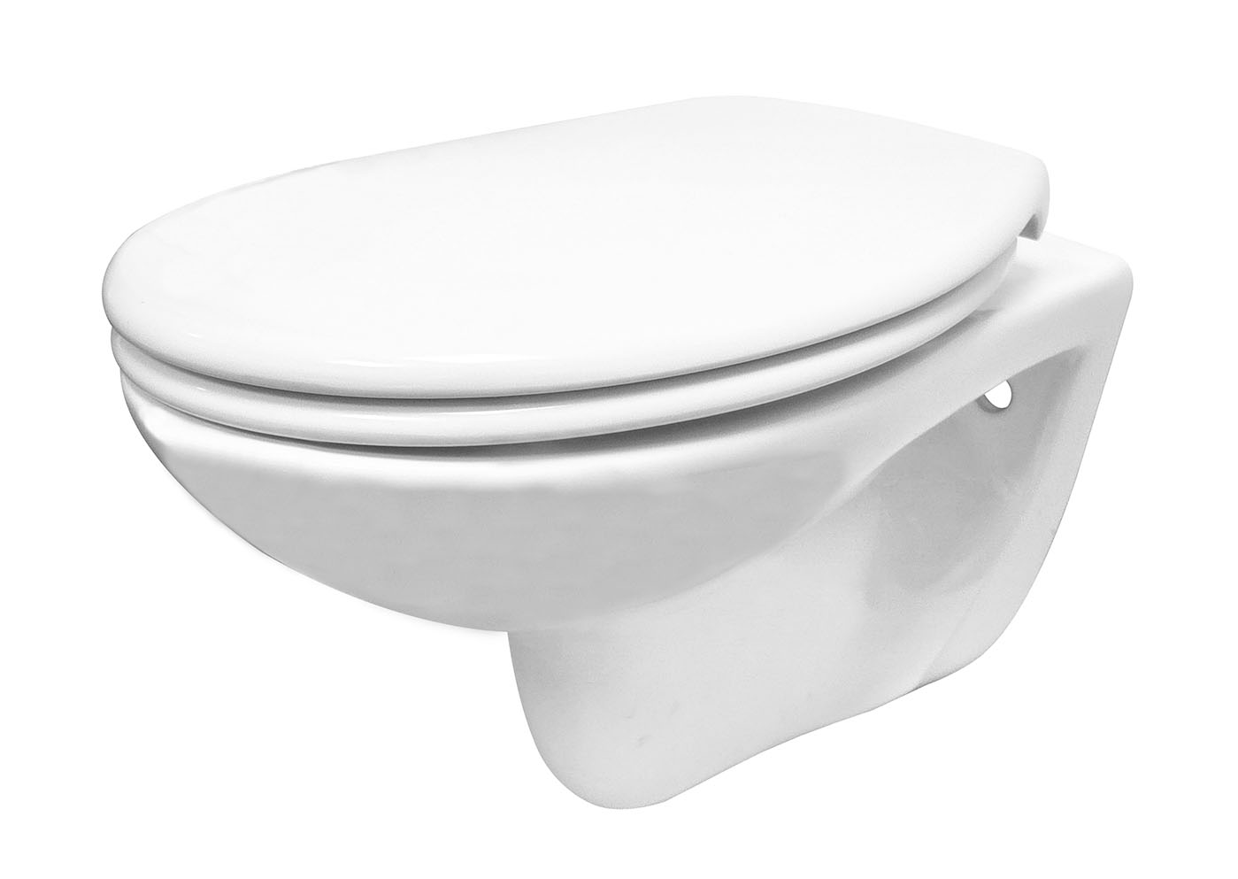 Mueller Pluto 2.0 randloos toiletpot met zitting wit glans