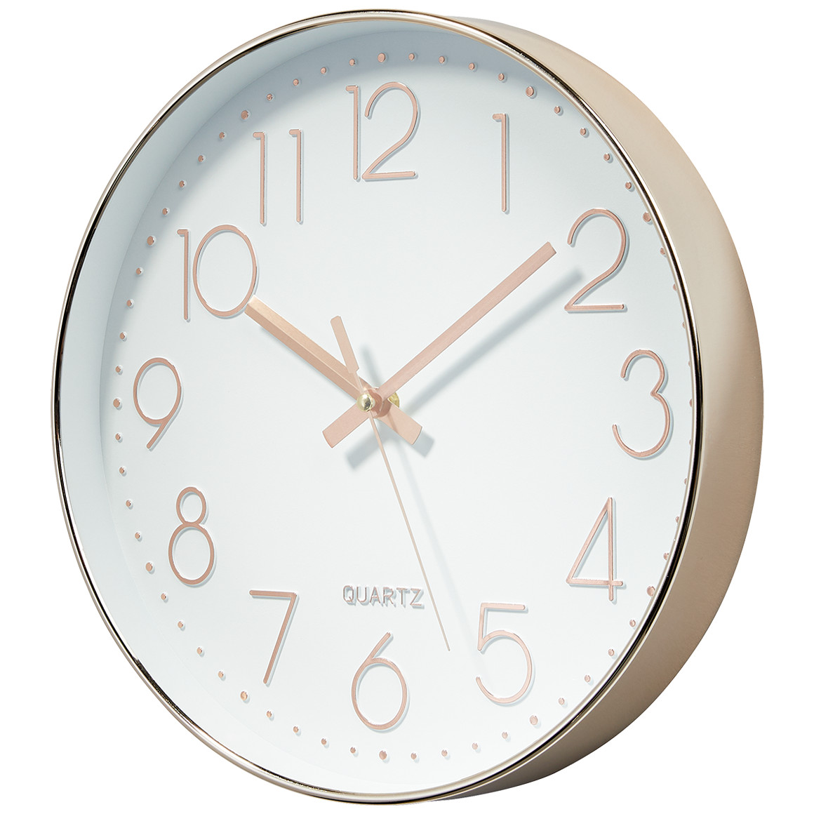 My Home Wanduhr in Roségold-Optik roségold / weiss