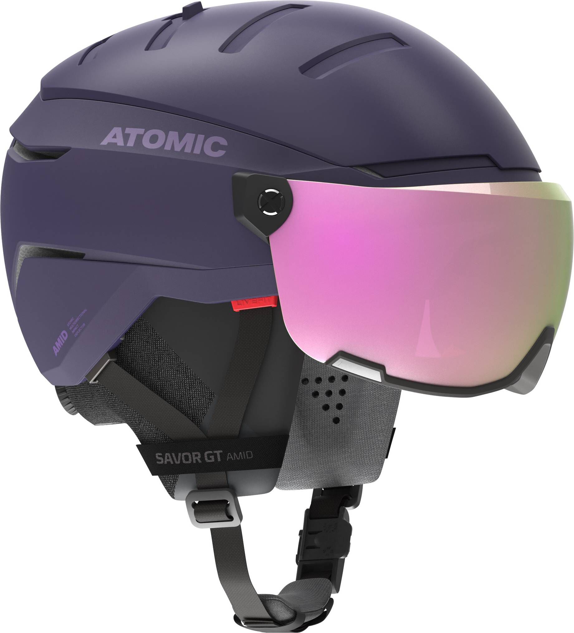 Atomic| Skihelm SAVOR GT AMID VISOR HD PURPLE