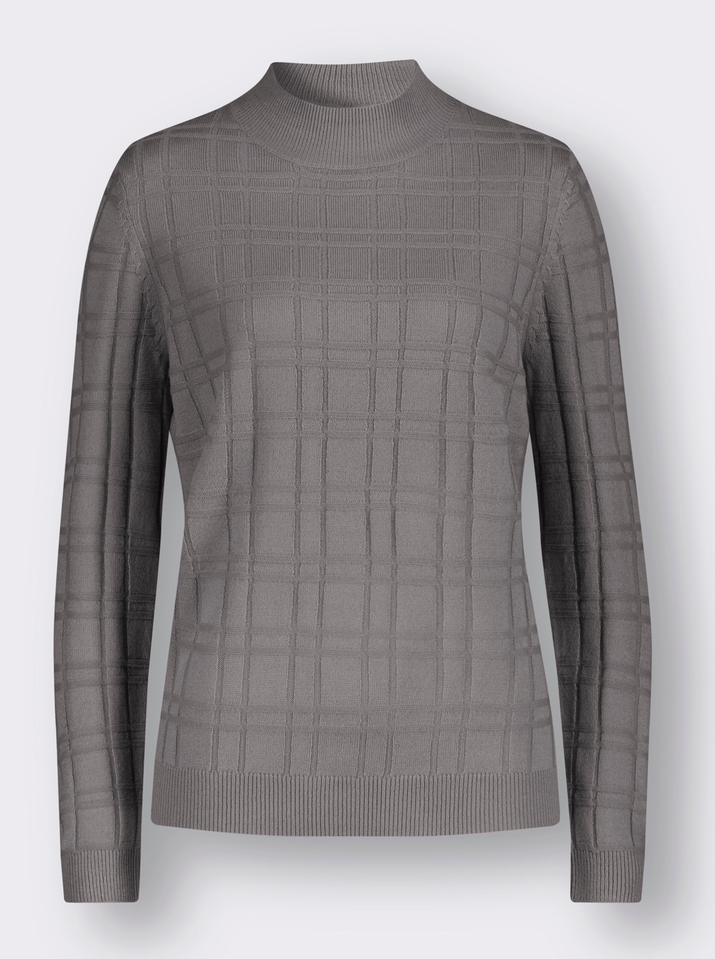 Stehkragen-Pullover