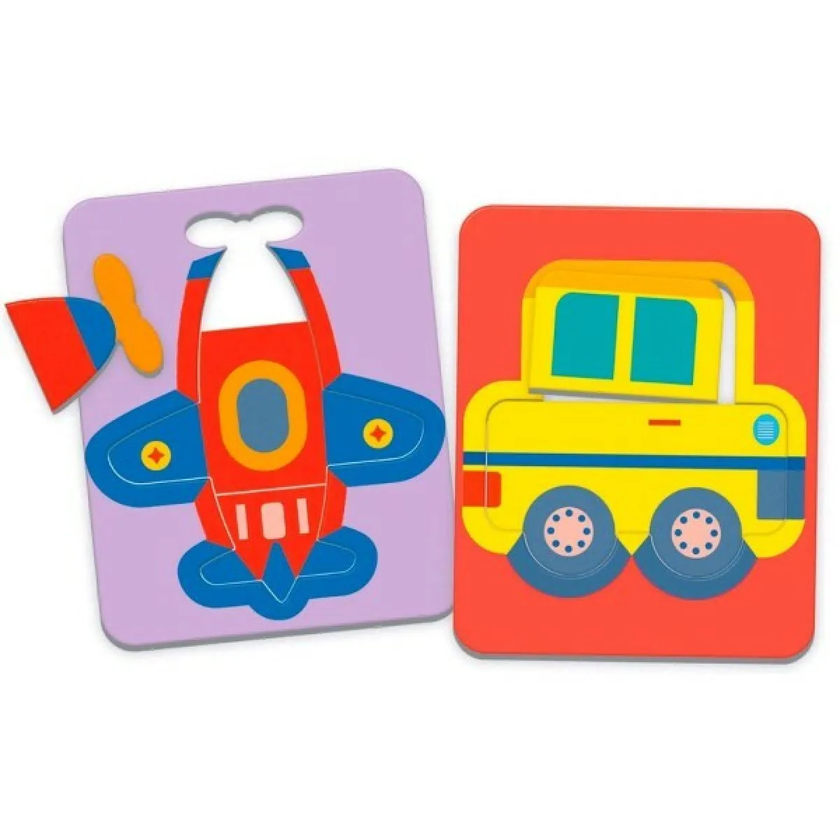 Tradex Little Match Puzzle Thème Véhicules