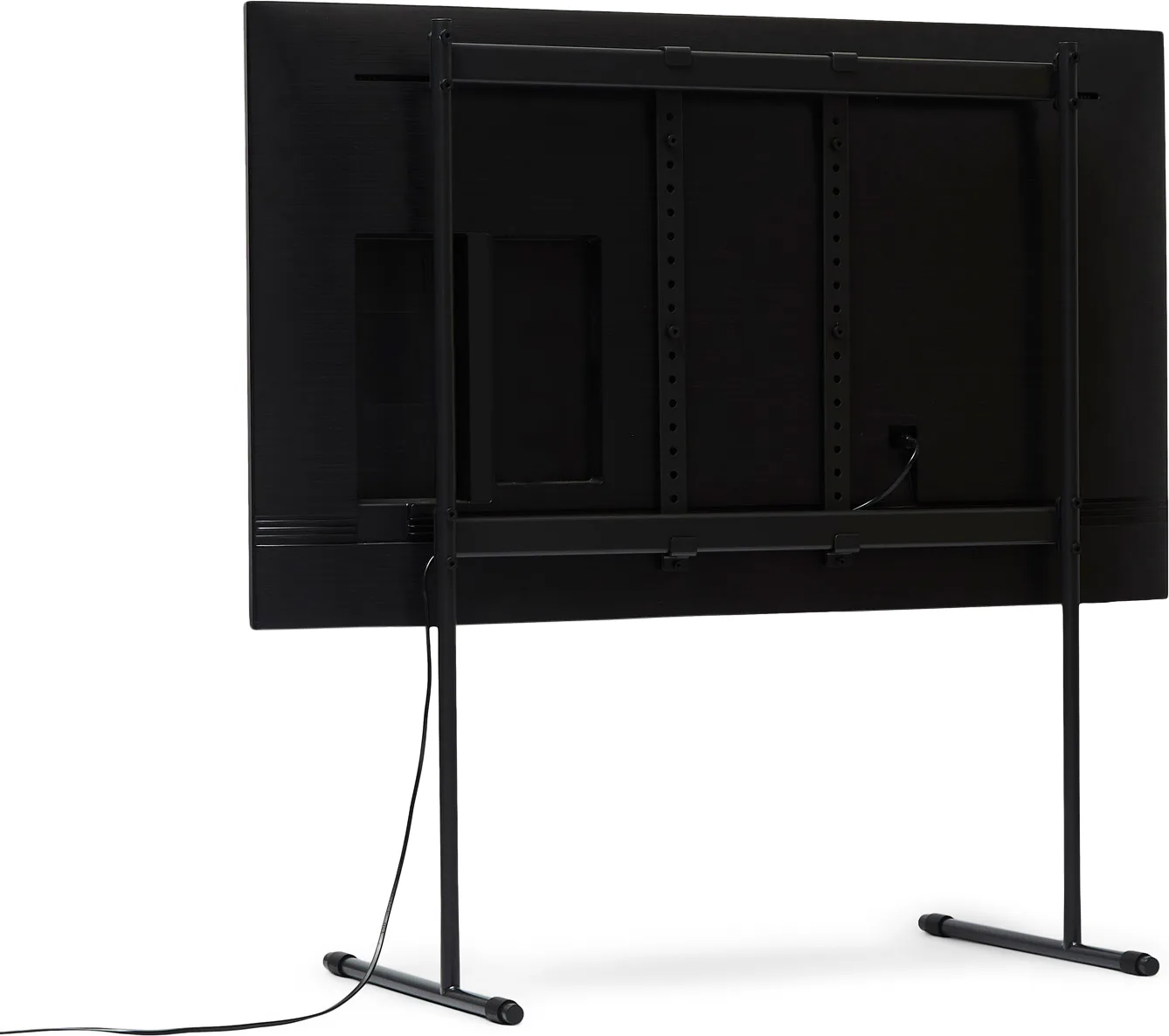 Pedestal Tube Noir Supports TV