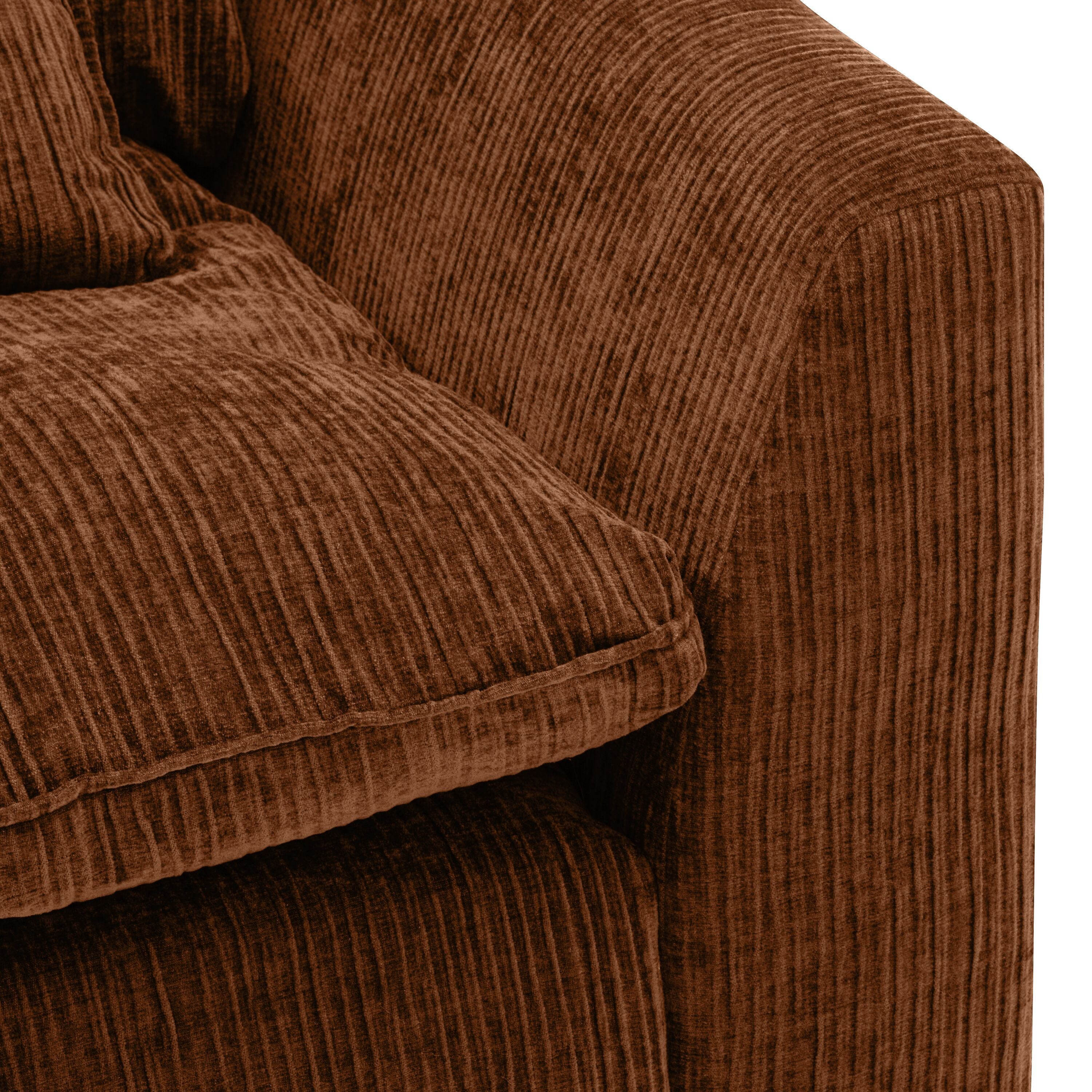 NOACK 3er-Sofa - Rost / B: 294.0 cm x T: 103.0 cm x H: 95.5 cm