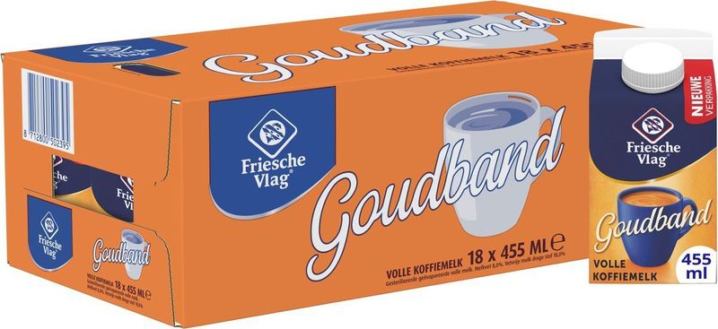 Friesche Vlag - Volle Koffiemelk - 18 x 455ml - Schenkkarton