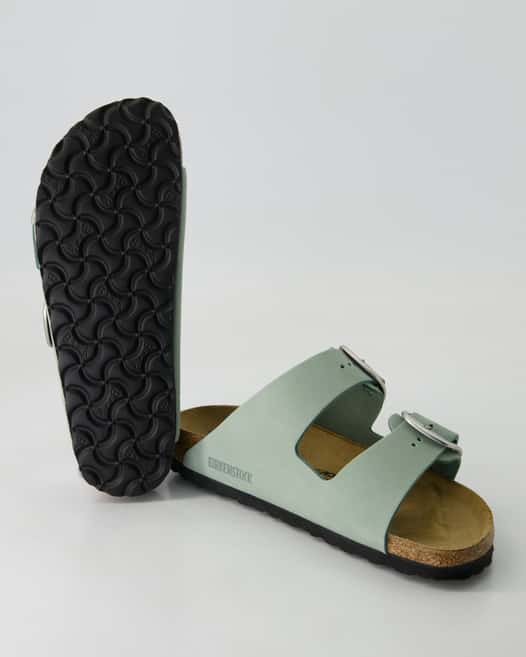 Birkenstock Arizona Big Buckle Pantoletten in Grün