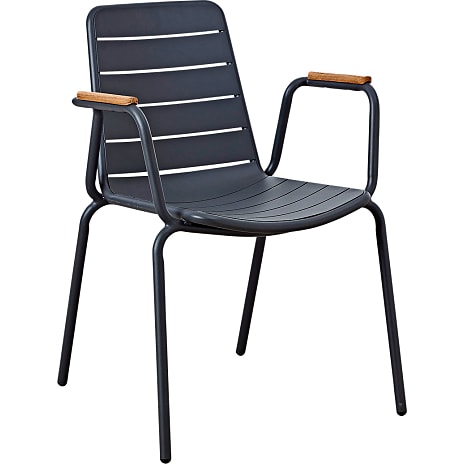 Austin havestol i alu - antracit og teak